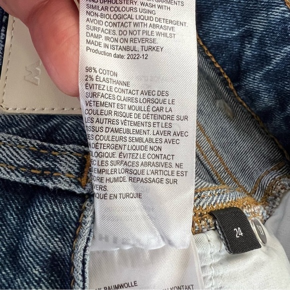 Whistles Jeans Women Size 24 Slim Skinny Ankle Blue High Rise Mom MSRP $199 - Picture 12 of 12